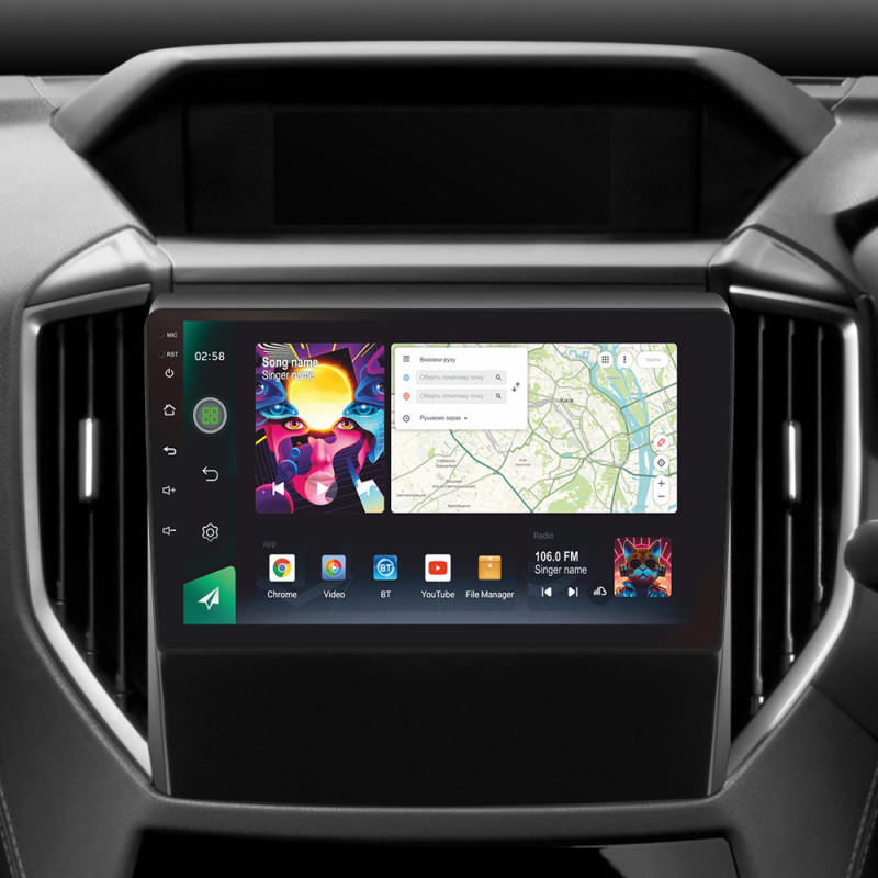 Android head unit SIGMA PRO 9464 ANDROID 12 4+64 Gb 4G DSP Subaru Forester 5 2018-2023 9"