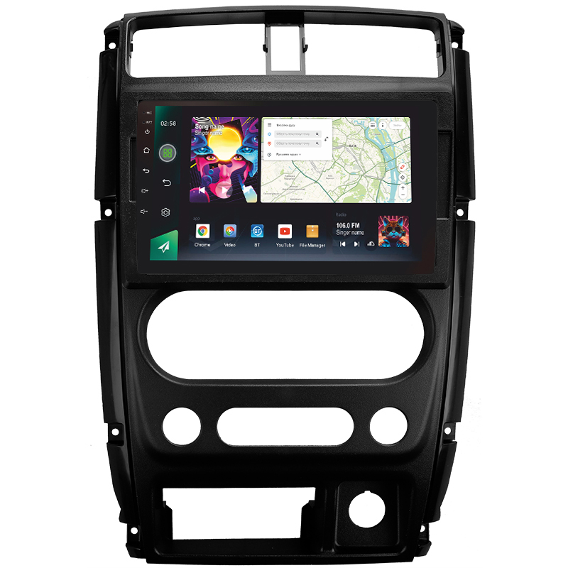 Android head unit SIGMA PRO 9464 ANDROID 12 4+64 Gb 4G DSP Suzuki Jimny 3 2005-2019 9"