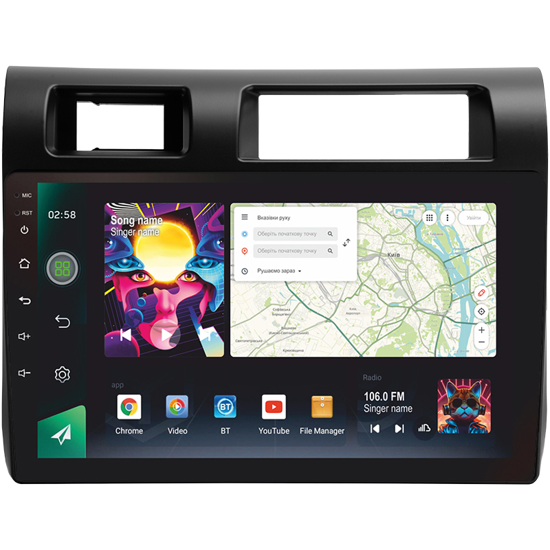 Android head unit SIGMA PRO 9464 ANDROID 12 4+64 Gb 4G DSP Toyota Land Cruiser 70 Series LC 79 2007-2020 9"
