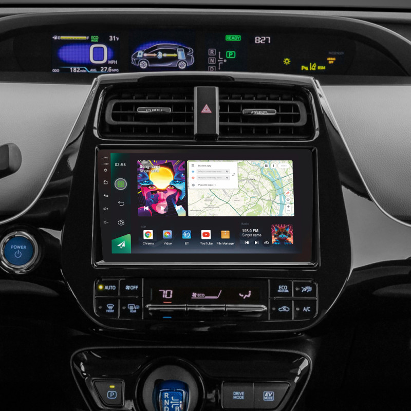 Android head unit SIGMA PRO 9464 ANDROID 12 4+64 Gb 4G DSP Toyota Prius XW50 2015-2020 9"