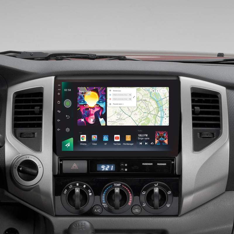 Android head unit SIGMA PRO 9464 ANDROID 12 4+64 Gb 4G DSP Toyota Tacoma 2 N200 Hilux 2005-2015 9" (L1)