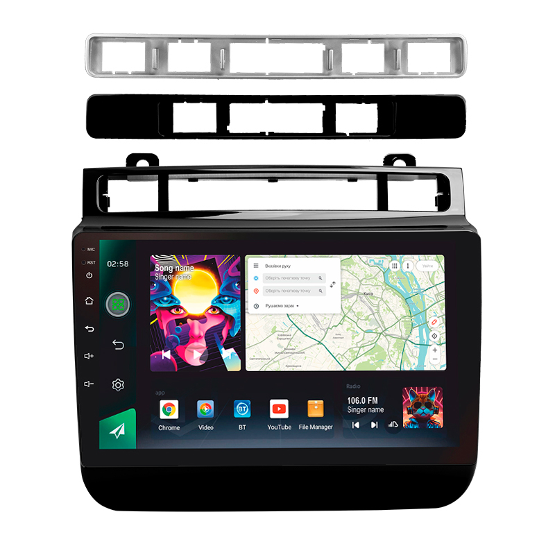Android head unit SIGMA PRO 9464 ANDROID 12 4+64 Gb 4G DSP Volkswagen Touareg FL NF 2010-2018 (B) 9" (L3)