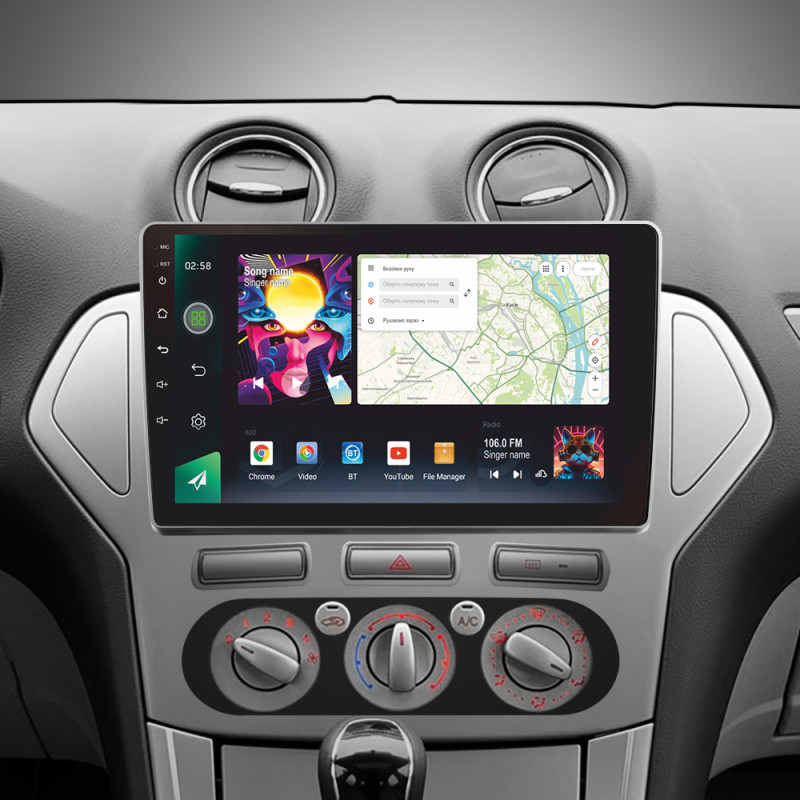 Android head unit SIGMA PRO 10464 ANDROID 12 4+64 Gb 4G DSP Ford Mondeo 4 2006-2010 10"