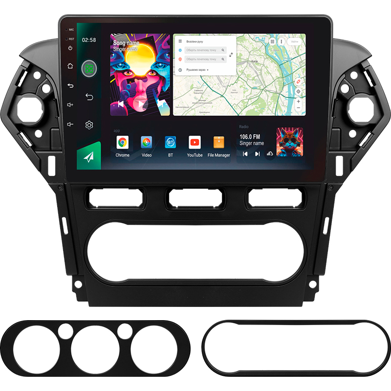 Android head unit SIGMA PRO 10464 ANDROID 12 4+64 Gb 4G DSP Ford Mondeo 4 2011-2014 10"