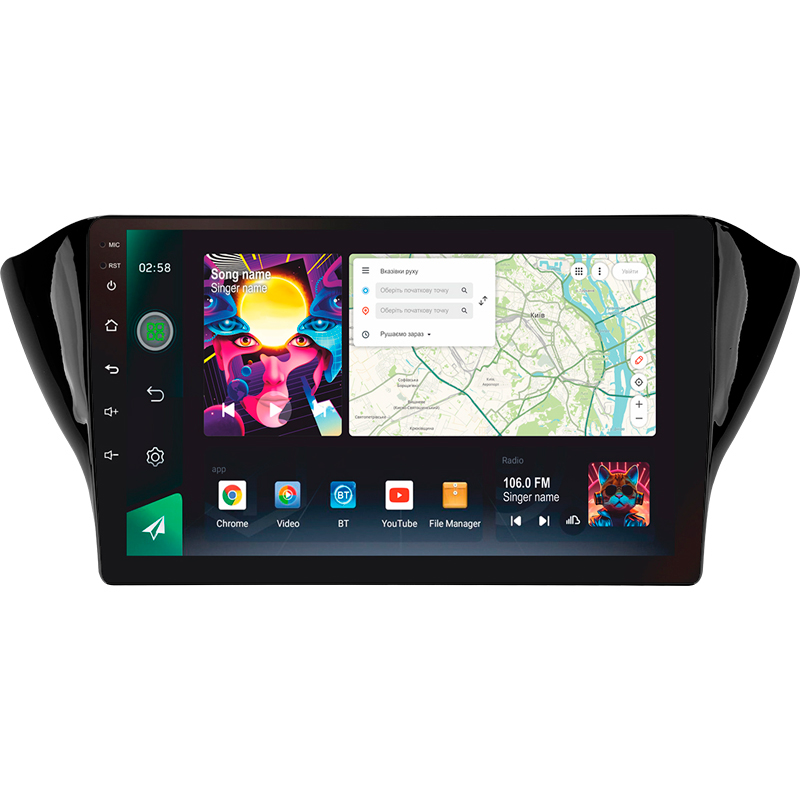 Android head unit SIGMA PRO 10464 ANDROID 12 4+64 Gb 4G DSP Geely GS 2016-2020 Emgrand EC7 1 2018-2020 (F2) 10"