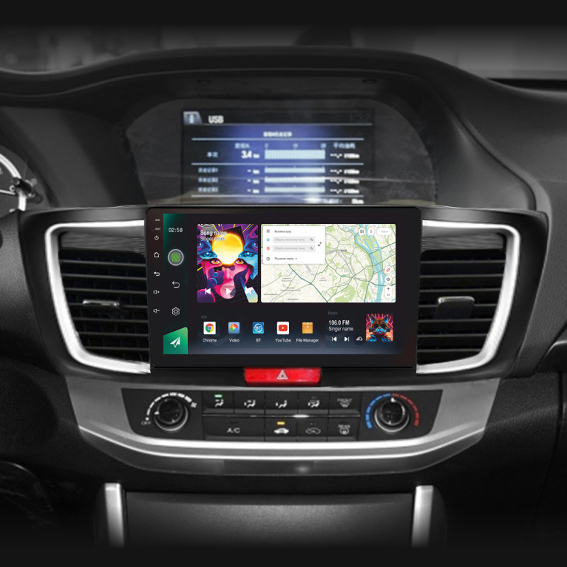 Android head unit SIGMA PRO 10464 ANDROID 12 4+64 Gb 4G DSP Honda Accord 9 CR 2012-2018 10" (L1)
