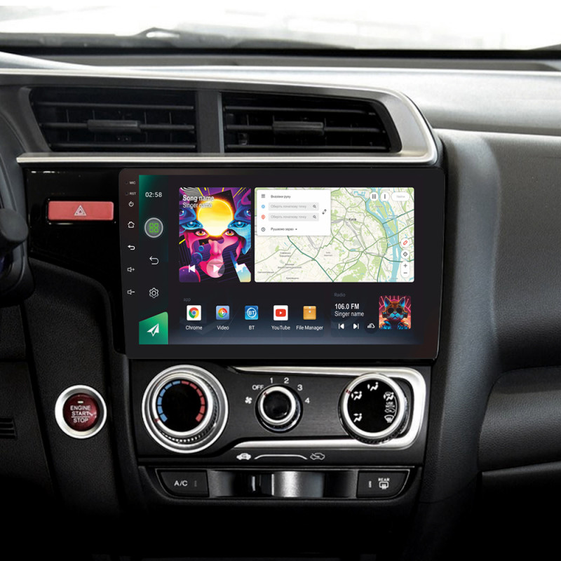Android head unit SIGMA PRO 10464 ANDROID 12 4+64 Gb 4G DSP Honda Jazz 3 Fit 3 GP GK 2013 - 2020 (A) 10"