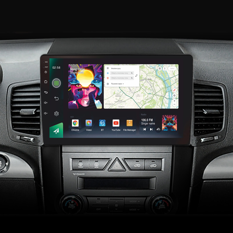Android head unit SIGMA PRO 10464 ANDROID 12 4+64 Gb 4G DSP Kia Sorento 2 XM 2009-2012 (B) 10"