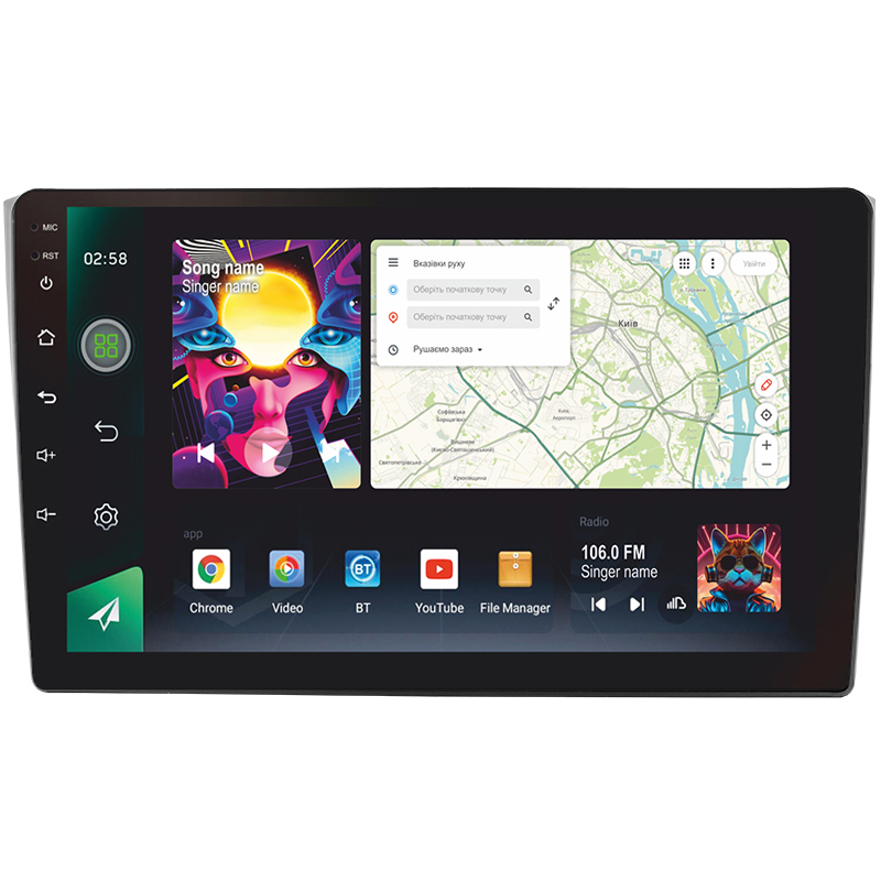 Android head unit SIGMA PRO 10464 ANDROID 12 4+64 Gb 4G DSP Mazda CX-9 TB 2006-2016 10"