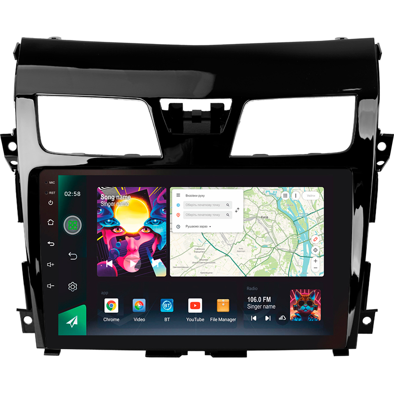 Android head unit SIGMA PRO 10464 ANDROID 12 4+64 Gb 4G DSP Nissan Teana J33 2013-2015 (AB) 10"