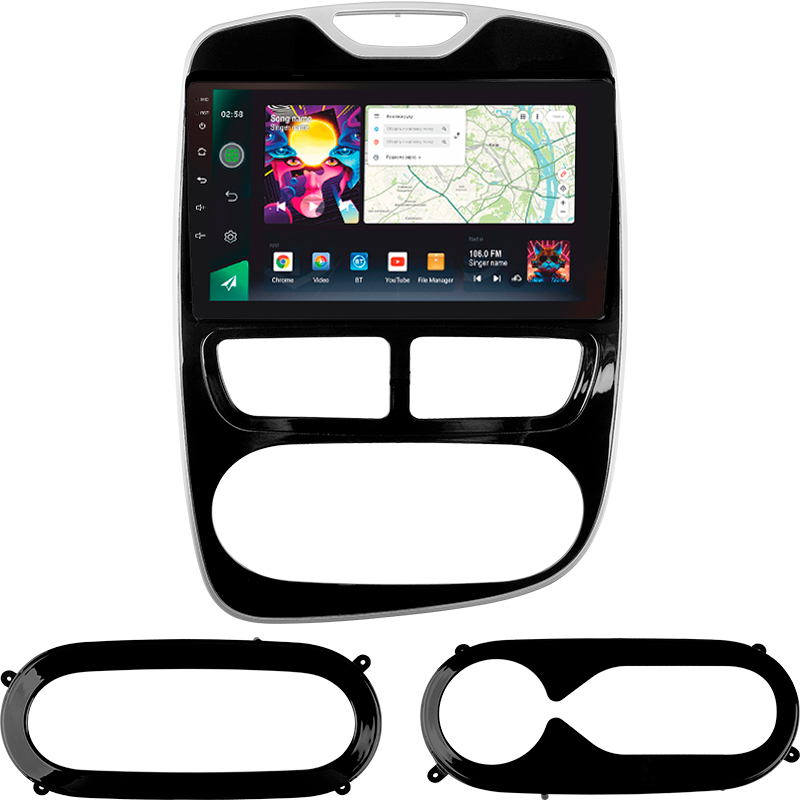 Android head unit SIGMA PRO 10464 ANDROID 12 4+64 Gb 4G DSP Renault Clio 4 BH98 KH98 2012-2015 10" (L1)