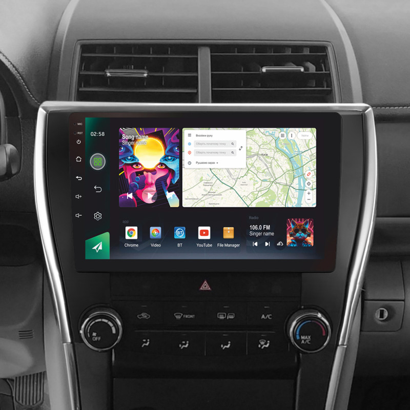 Android head unit SIGMA PRO 10464 ANDROID 12 4+64 Gb 4G DSP Toyota Camry 7 XV 50 55 North America 2014-2017 (B) 10"