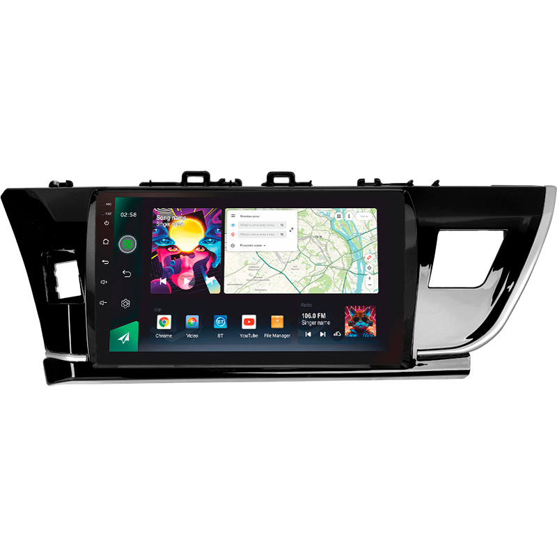 Android head unit SIGMA PRO 10464 ANDROID 12 4+64 Gb 4G DSP Toyota Corolla 11 Middle East 2013-2017 (A) 10"