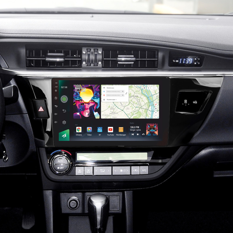 Android head unit SIGMA PRO 10464 ANDROID 12 4+64 Gb 4G DSP Toyota Corolla 11 2012-2016 (B) 10"