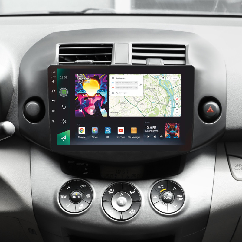Android head unit SIGMA PRO 10464 ANDROID 12 4+64 Gb 4G DSP Toyota RAV4 3 XA30 (F2) 2005-2013 10"