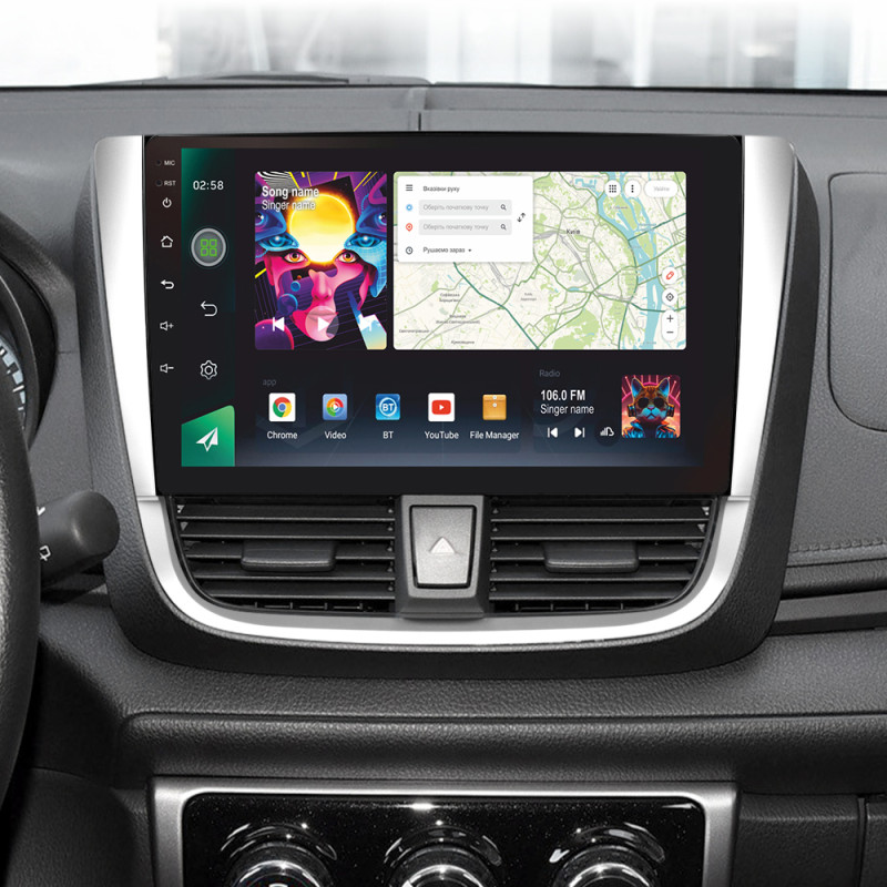 Android head unit SIGMA PRO 10464 ANDROID 12 4+64 Gb 4G DSP Toyota Vios Yaris L 2016-2019 10"