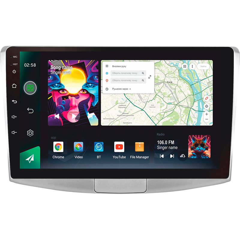Android head unit SIGMA PRO 10464 ANDROID 12 4+64 Gb 4G DSP Volkswagen Passat 7 B7 2010-2015 10"