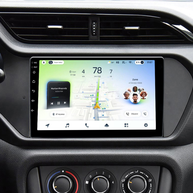 Android head unit Teyes CC4L 6+64 Gb Chery Tiggo 3 2016 - 2018 9"