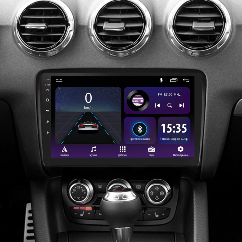 Android head unit SIGMA E9232 ANDROID 10 2+32 Gb Audi TT 2 8J 2006-2014 9"