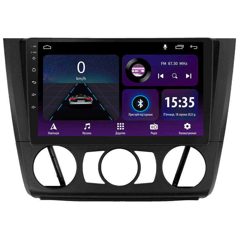 Magazynofon SIGMA E9232 ANDROID 10 2+32 GB do BMW 1 (E88, E82, E81, E87) 2004–2011 (F1) 9