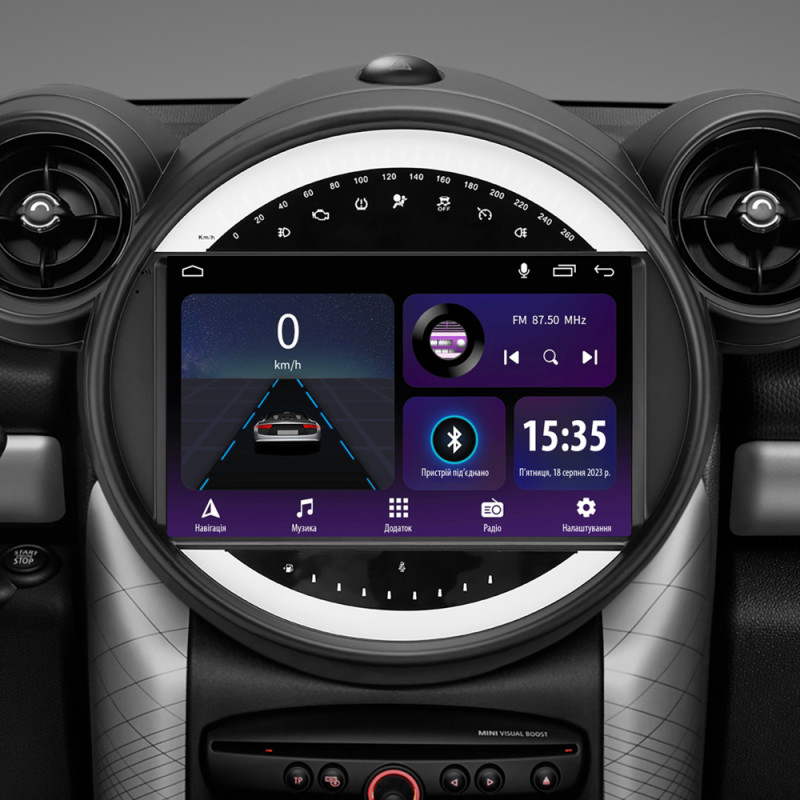 Android head unit SIGMA E9232 ANDROID 10 2+32 Gb BMW Mini (F2) 2010-2016 9" (L3)