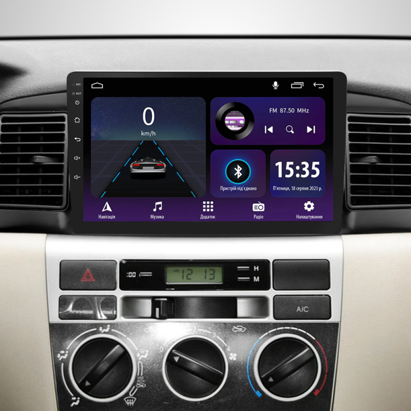 Android head unit SIGMA E9232 ANDROID 10 2+32 Gb BYD F3 1 2005-2013 9"
