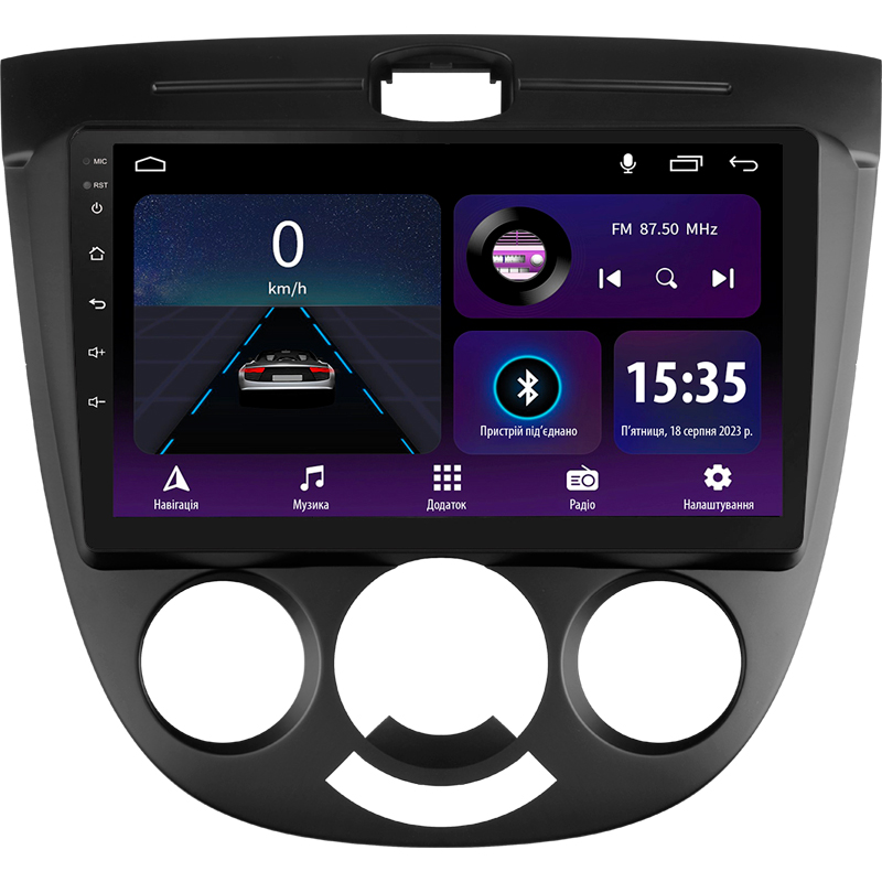 Android head unit SIGMA E9232 ANDROID 10 2+32 Gb Chevrolet Lacetti J200 Buick Excelle Hrv 2004-2013 (F1) 9"