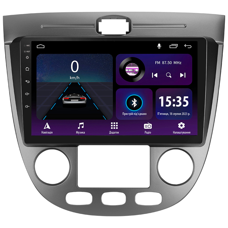 Android head unit SIGMA E9232 ANDROID 10 2+32 Gb Chevrolet Lacetti J200 Buick Excelle Hrv 2004-2013 (F2) 9"