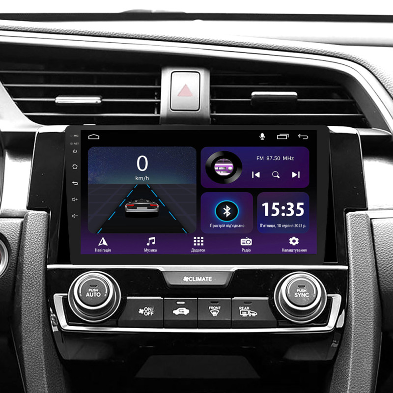 Android head unit SIGMA E9232 ANDROID 10 2+32 Gb Honda Civic 10 FC FK 2015-2020 9"