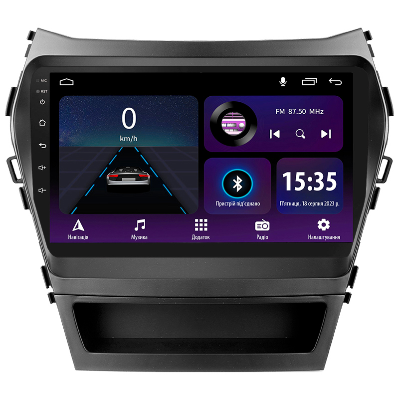 Android head unit SIGMA E9232 ANDROID 10 2+32 Gb Hyundai Santa Fe 3 2013-2016 (C) 9"