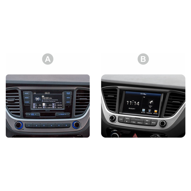 Android head unit SIGMA E9232 ANDROID 10 2+32 Gb Hyundai Solaris 2 2017-2020 (B) 9"