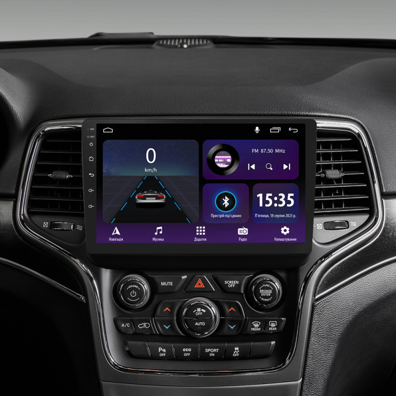 Android head unit SIGMA E9232 ANDROID 10 2+32 Gb Jeep Grand Cherokee WK2 2013-2020 (F1) 9" (L1)