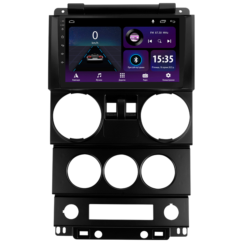 Android head unit SIGMA E9232 ANDROID 10 2+32 Gb Jeep Wrangler 3 JK (F1) 2008-2010 9" (L1)