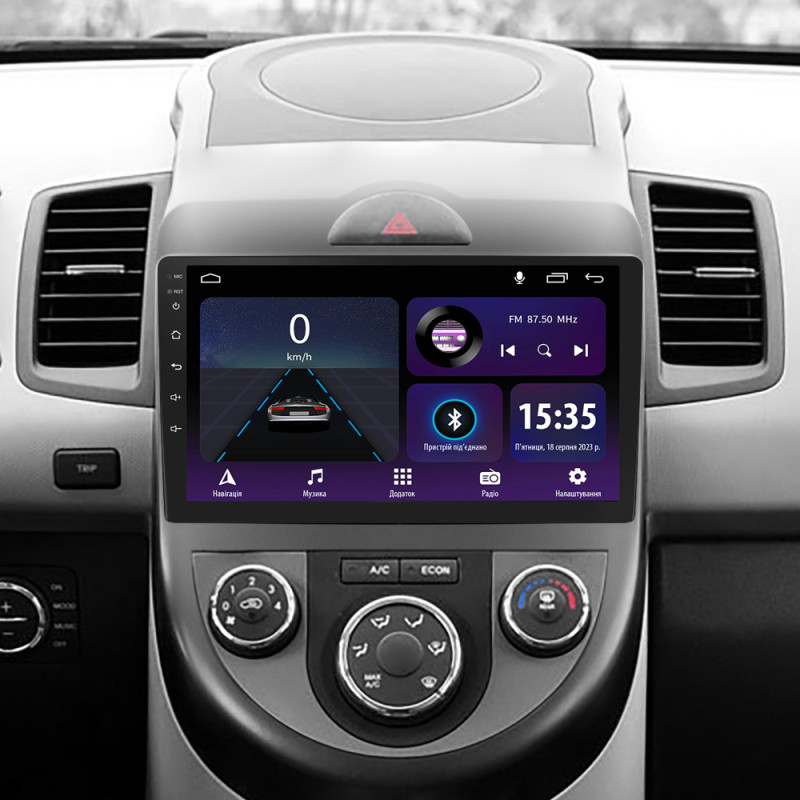 Android head unit SIGMA E9232 ANDROID 10 2+32 Gb Kia Soul 1 2008 - 2014 9"