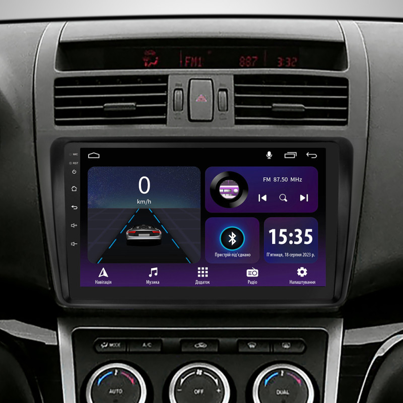 Android head unit SIGMA E9232 ANDROID 10 2+32 Gb Mazda 6 2 GH 2007-2012 9"
