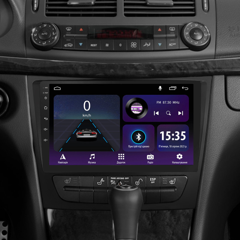 Android head unit SIGMA E9232 ANDROID 10 2+32 Gb Mercedes Benz E Class S211 W211 2002-2009 CLS Class C219 2004-2010 9"