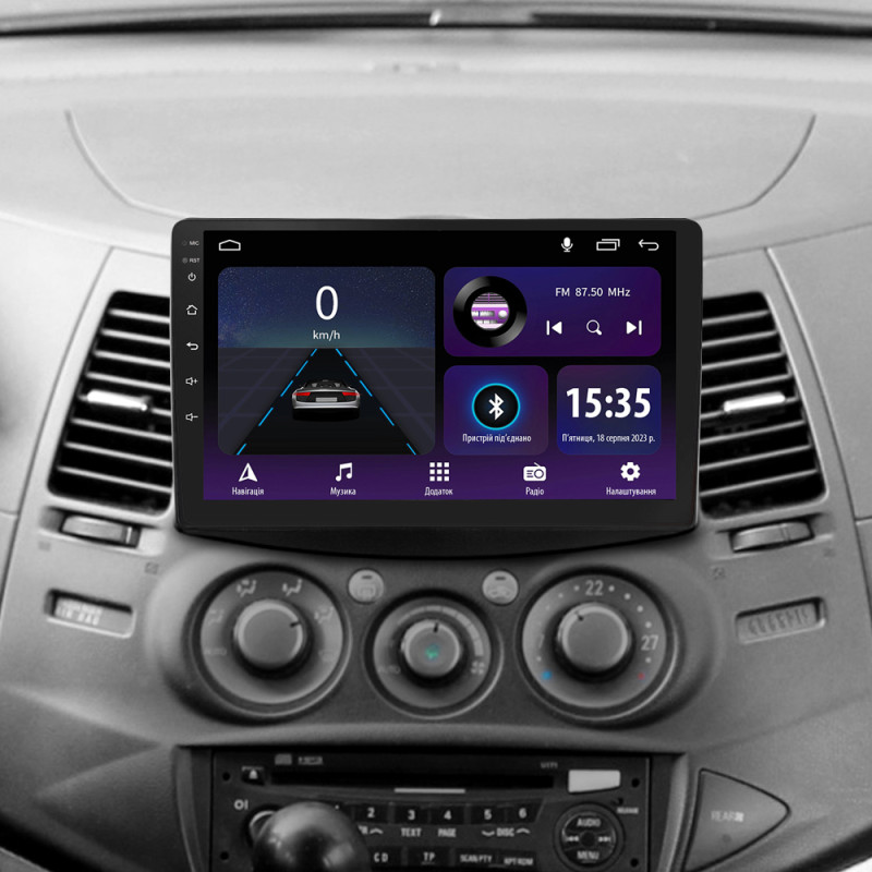 Android head unit SIGMA E9232 ANDROID 10 2+32 Gb Mitsubishi Grandis 1 2003-2010 (F1) 9"