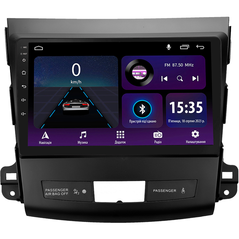 Android head unit SIGMA E9232 ANDROID 10 2+32 Gb Mitsubishi Outlander 2 CW0W 2005-2013 / Citroen C-Crosser 1 2007-2013 / Peugeot 4007 2007-2012 (A) 9"
