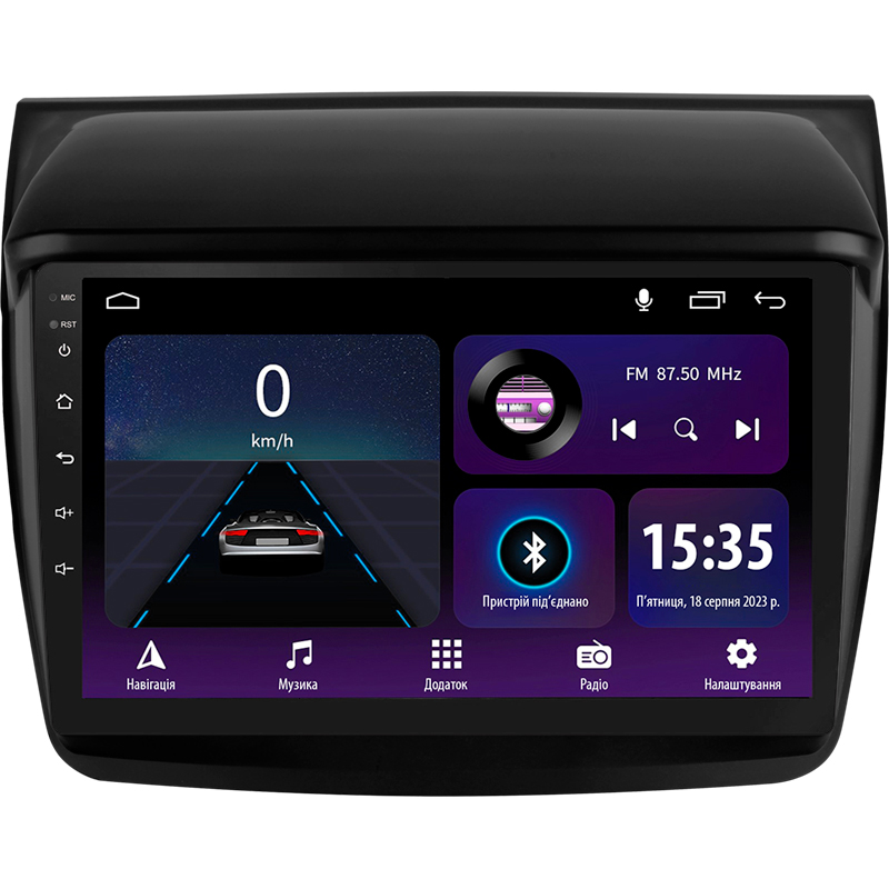 Android head unit SIGMA E9232 ANDROID 10 2+32 Gb Mitsubishi Pajero Sport 2 L200 Triton 2008-2016 (CAN BUS) 9" (L1)