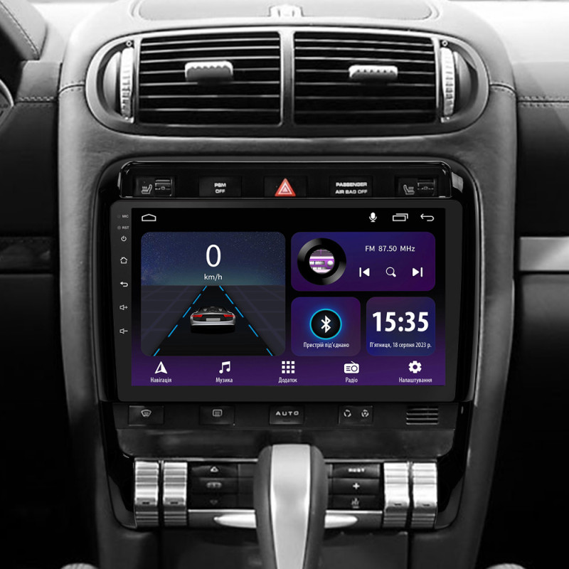 Android head unit SIGMA E9232 ANDROID 10 2+32 Gb Porsche Cayenne I 1 9PA 2002-2010 9" (L1)
