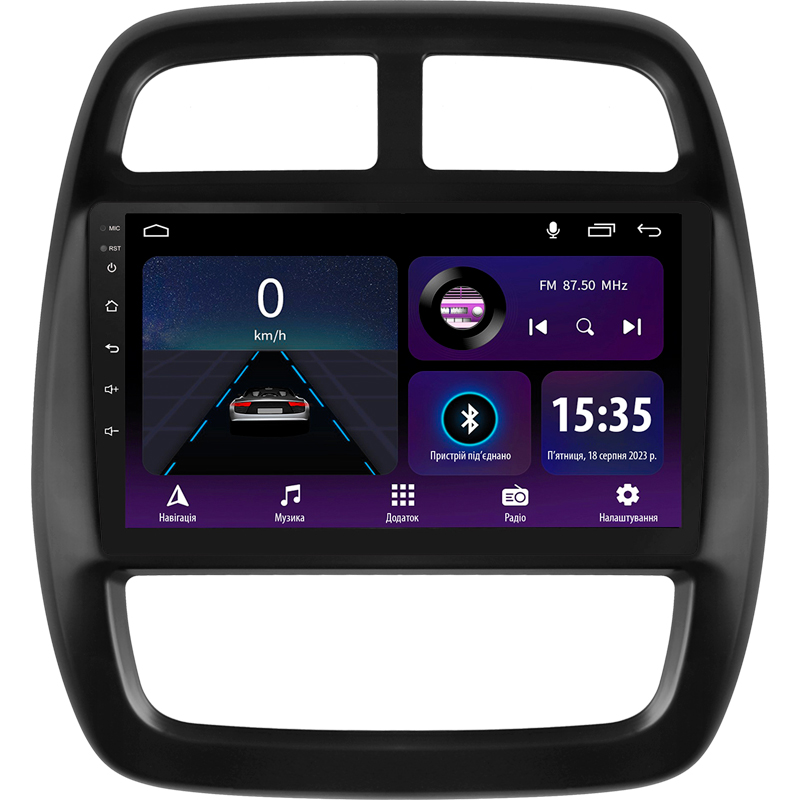 Android head unit SIGMA E9232 ANDROID 10 2+32 Gb Renault KWID 2015-2019 9" (L1)
