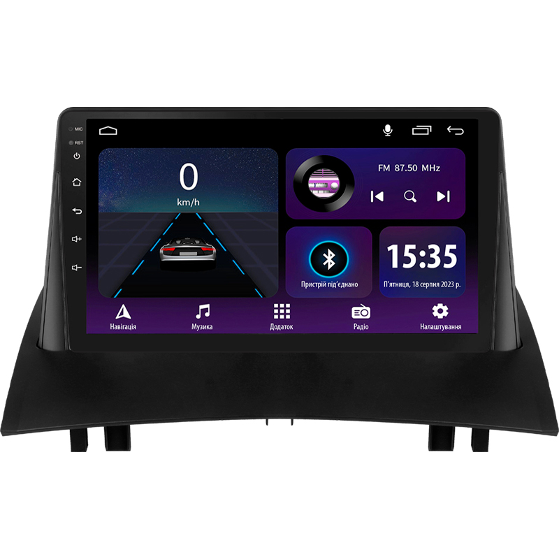Android head unit SIGMA E9232 ANDROID 10 2+32 Gb Renault Megane 2 2002-2009 9"