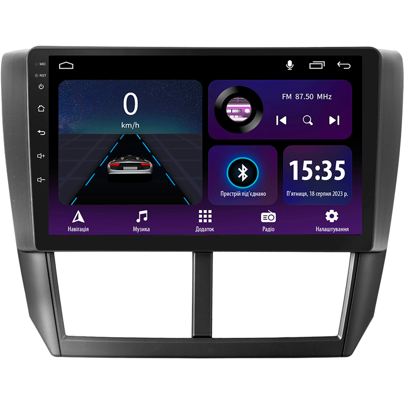 Android head unit SIGMA E9232 ANDROID 10 2+32 Gb Subaru Forester 3 SH 2007-2013 For Subaru Impreza GH GE 2007-2011 9"