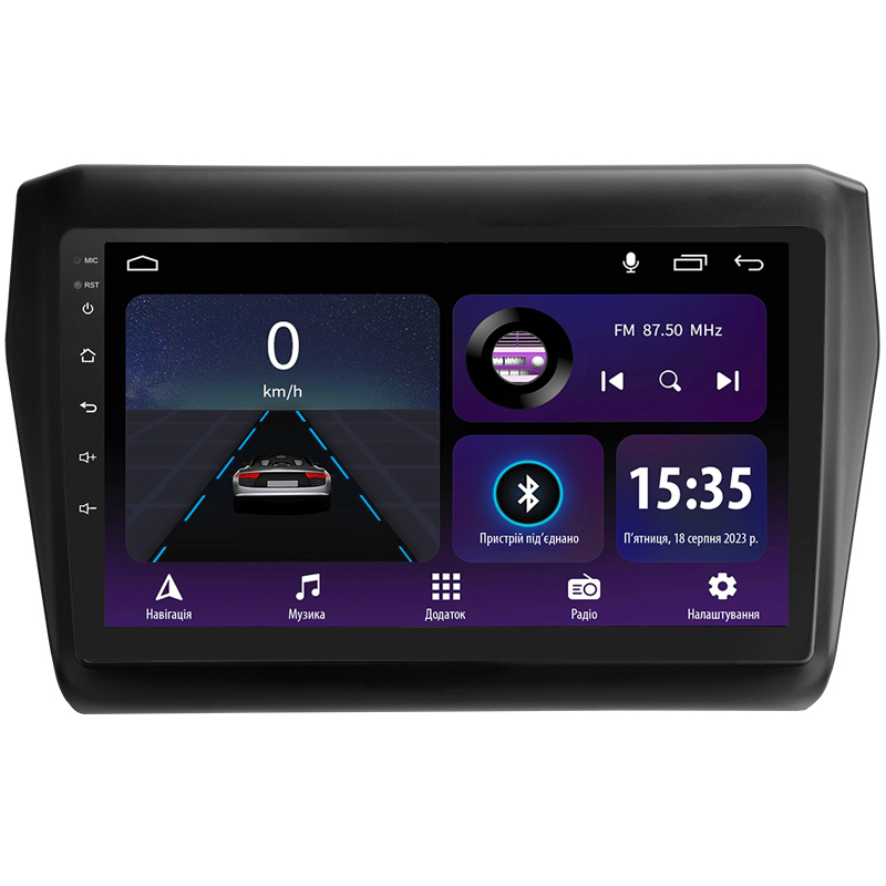 Android head unit SIGMA E9232 ANDROID 10 2+32 Gb Suzuki Swift 5 2016-2020 9"