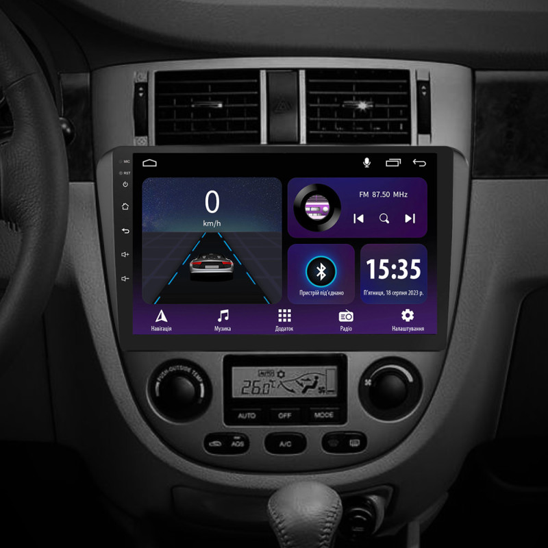 Android head unit SIGMA E10232 ANDROID 10 2+32 Gb Chevrolet Lacetti J200 For Buick Excelle Hrv 2004-2013 For Daewoo Gentra 2 2013-2015 (F2) 10"