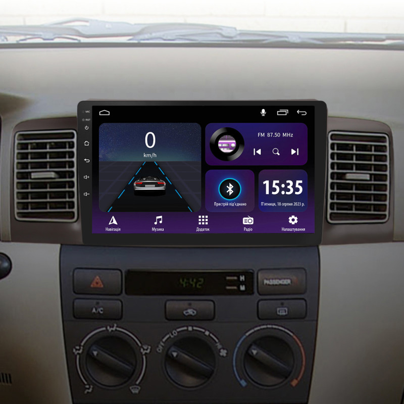 Android head unit SIGMA E9232 ANDROID 10 2+32 Gb Toyota Corolla E130 E120 2000-2004 9"