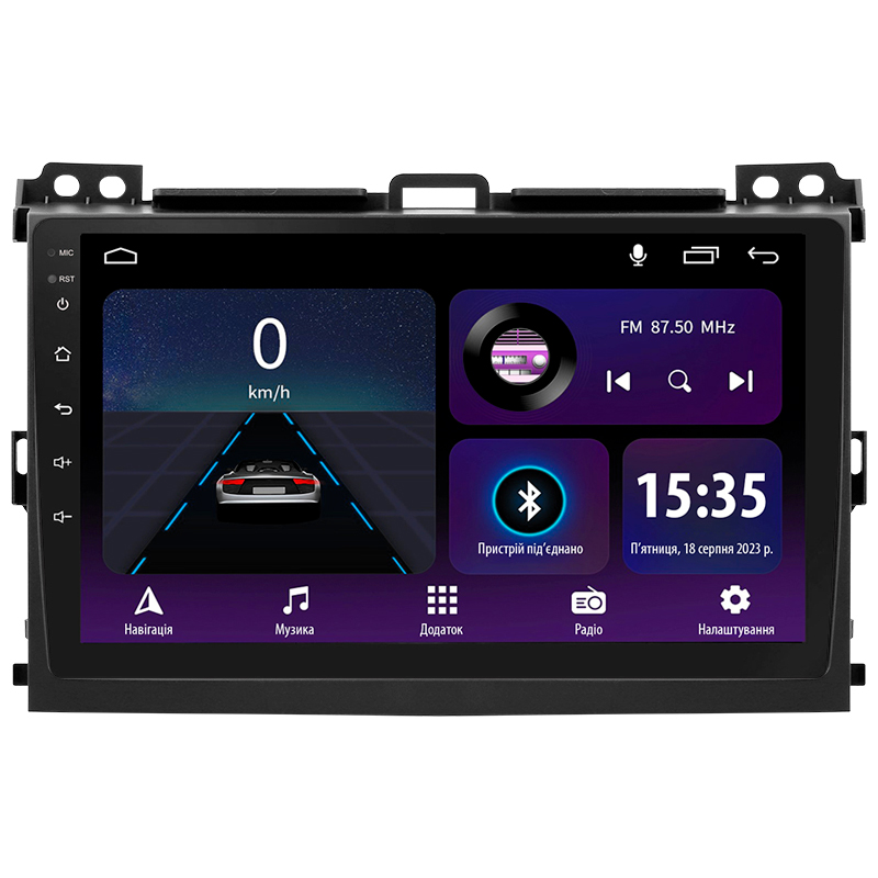 Android head unit SIGMA E9232 ANDROID 10 2+32 Gb Toyota Land Cruiser Prado 120 3 III For Lexus GX470 GX 470 J120 2002-2009 (F1) (A) 9"
