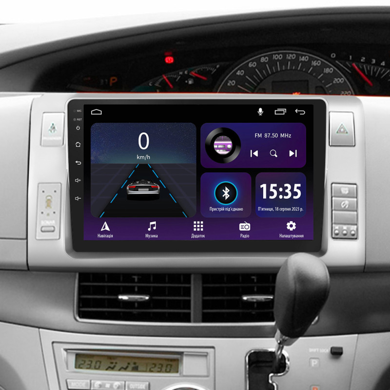 Magetófono de a bordo SIGMA E9232 ANDROID 10 2+32 GB para Toyota Previa XR50 (2006–2019), pantalla de 9
