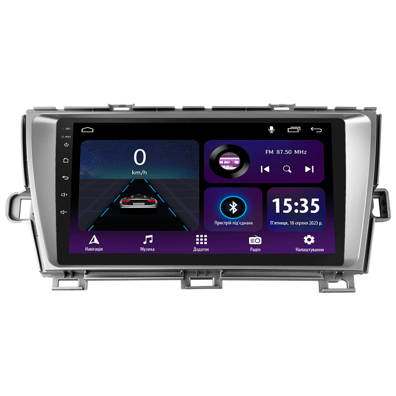 Android head unit SIGMA E9232 ANDROID 10 2+32 Gb Toyota Prius XW30 2009-2015 9"