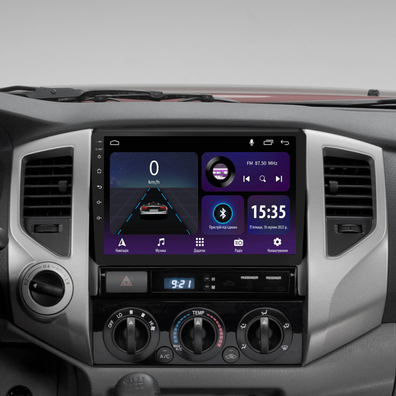 Android head unit SIGMA E9232 ANDROID 10 2+32 Gb Toyota Tacoma 2 N200 Hilux 2005-2015 9" (L1)